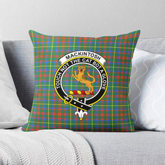 MacKintosh Hunting Ancient Tartan Crest Pillow Cover