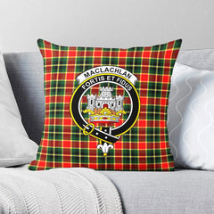 MacLachlan Hunting Modern Tartan Crest Pillow Cover