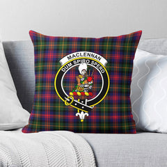 MacLennan Modern Tartan Crest Pillow Cover