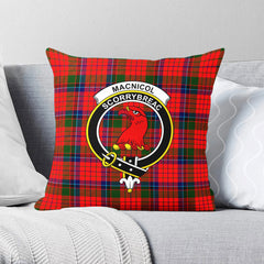 MacNicol (of Scorrybreac) Tartan Crest Pillow Cover