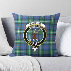 MacPhail Hunting Ancient Tartan Crest Pillow Cover