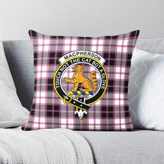 MacPherson Hunting Modern Tartan Crest Pillow Cover