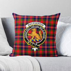 MacPherson Modern Tartan Crest Pillow Cover