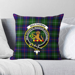 MacThomas Modern Tartan Crest Pillow Cover