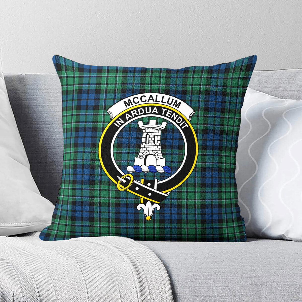 McCallum Ancient Tartan Crest Pillow Cover