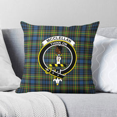 McClellan Ancient Tartan Crest Pillow Cover