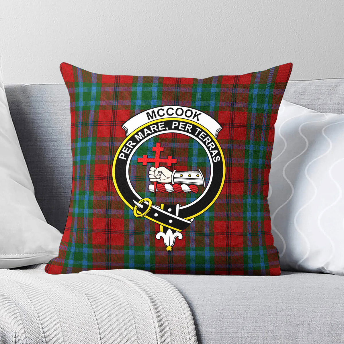 McCook Tartan Crest Pillow Cover