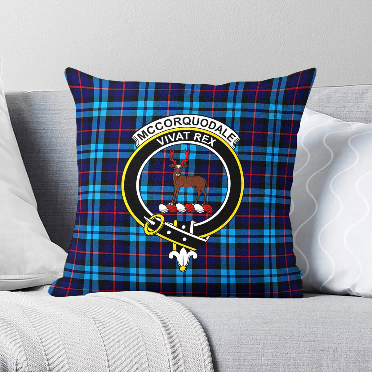 McCorquodale Tartan Crest Pillow Cover