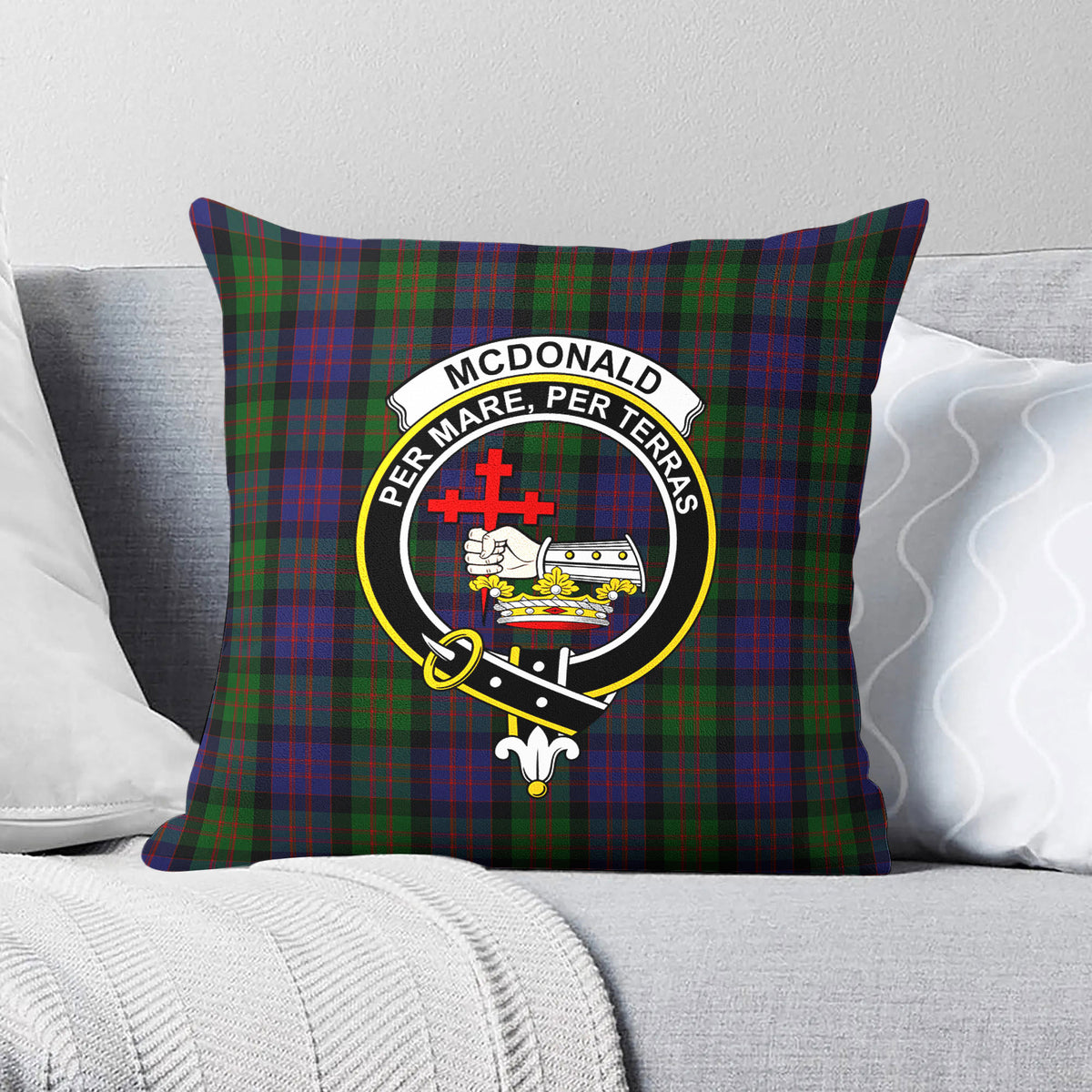 McDonald Tartan Crest Pillow Cover