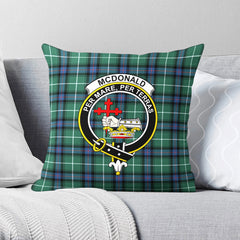 McDonald of the Isles Hunting Ancient Tartan Crest Pillow Cover