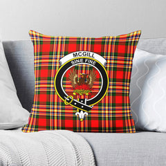 McGill Modern Tartan Crest Pillow Cover