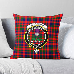 McGowan Tartan Crest Pillow Cover