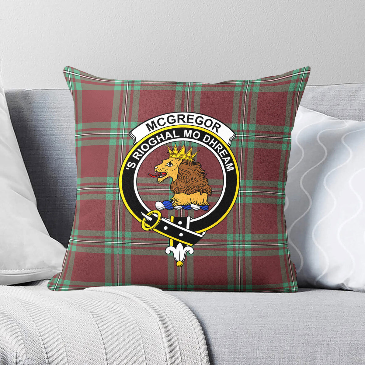 McGregor Hunting Ancient Tartan Crest Pillow Cover