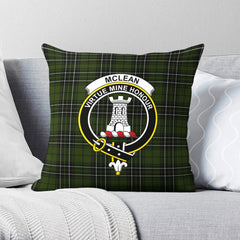 McLean Hunting Tartan Crest Pillow Cover