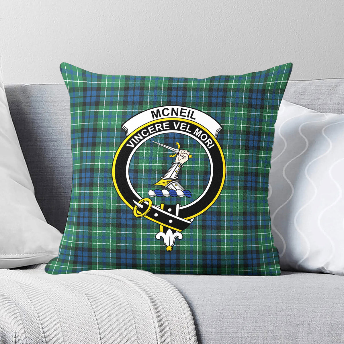 McNeil of Colonsay Ancient Tartan Crest Pillow Cover