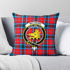 McTavish Modern Tartan Crest Pillow Cover