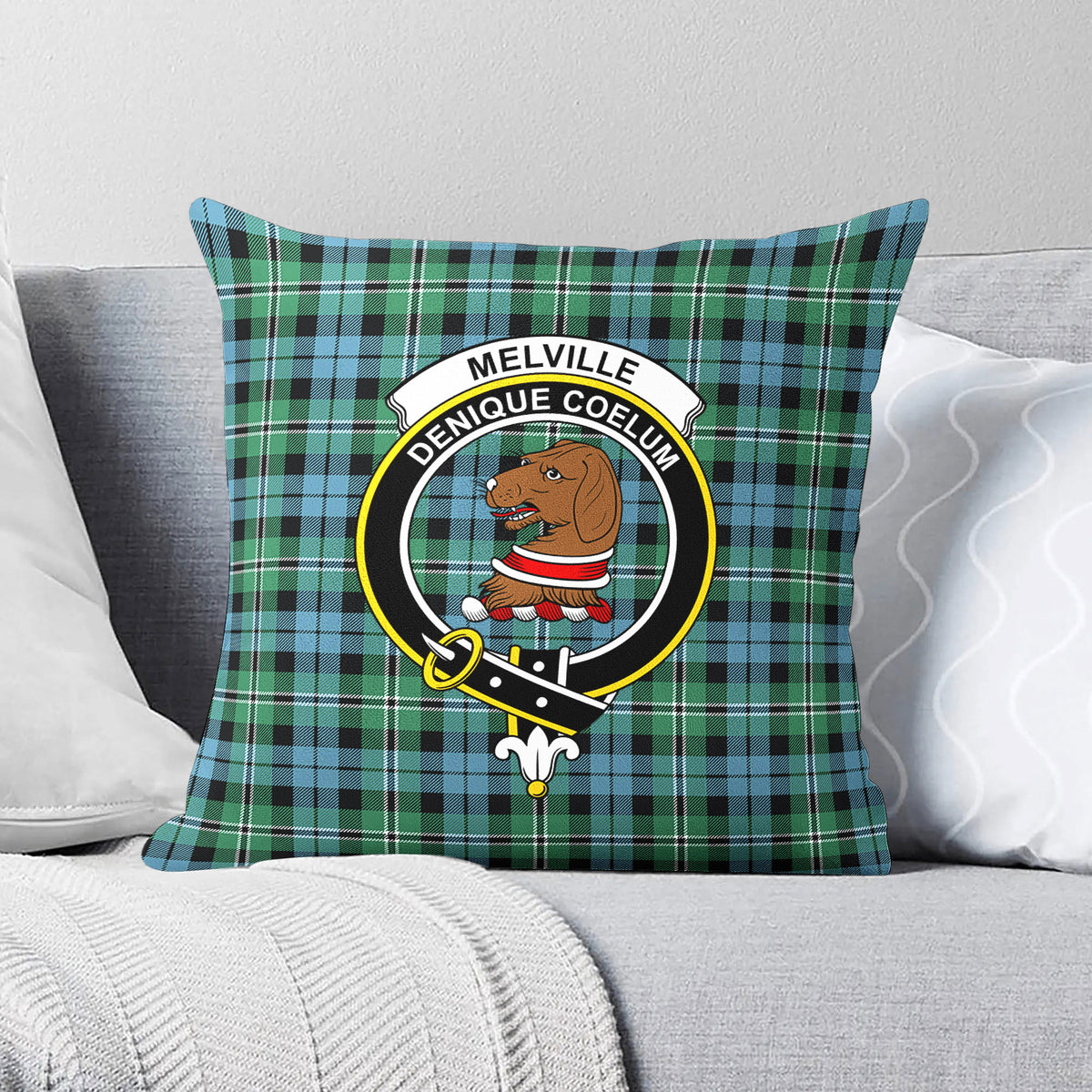 Melville Tartan Crest Pillow Cover