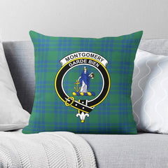 Montgomery Ancient Tartan Crest Pillow Cover