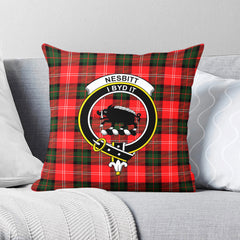 Nesbitt Modern Tartan Crest Pillow Cover