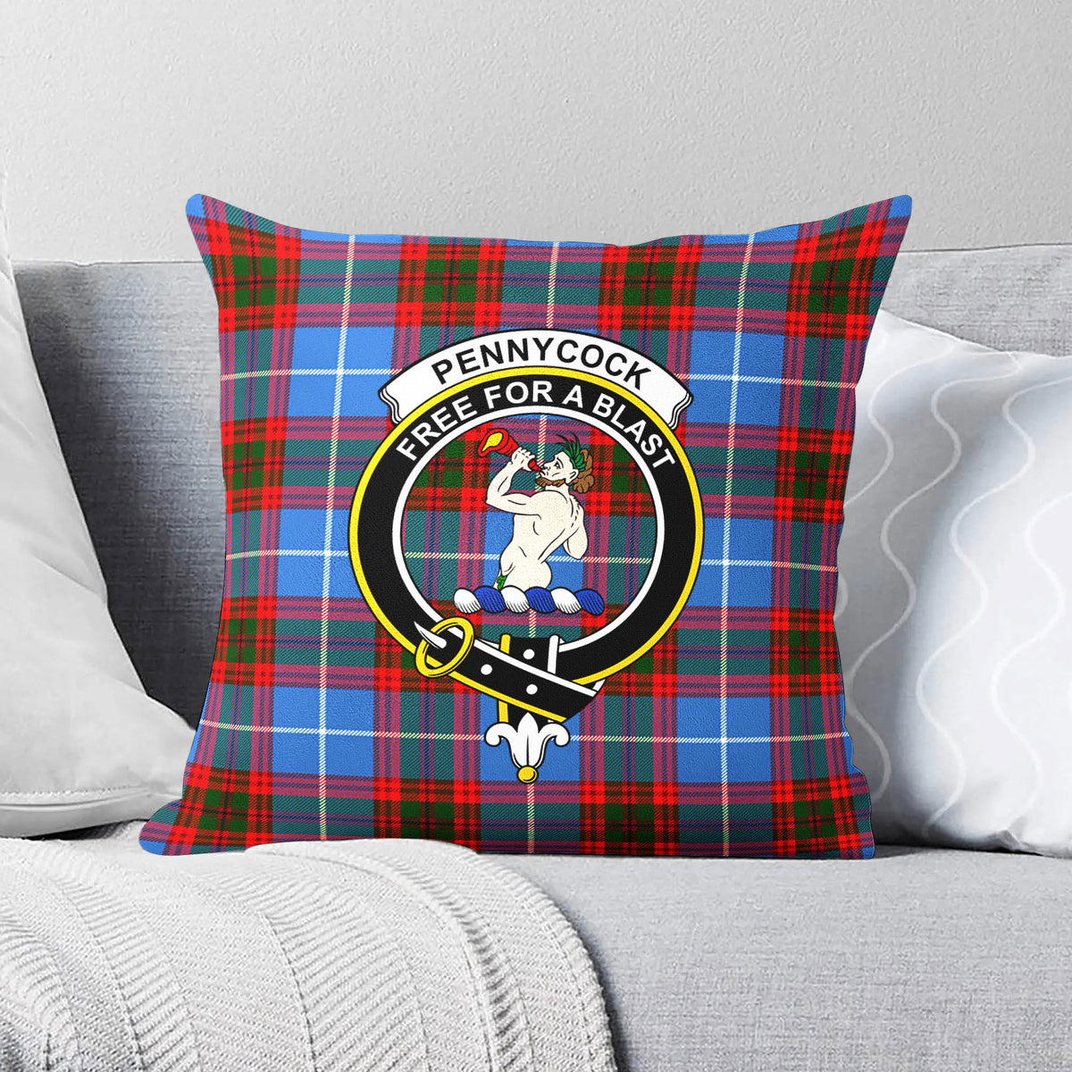 Pennycook Tartan Crest Pillow Cover