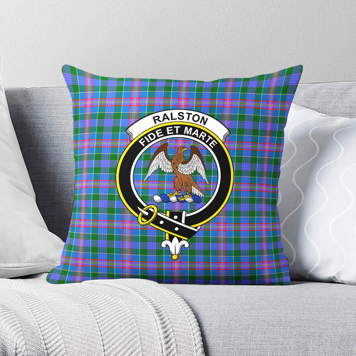 Ralston Tartan Crest Pillow Cover