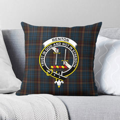 Renton Tartan Crest Pillow Cover