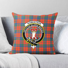 Robertson Ancient Tartan Crest Pillow Cover