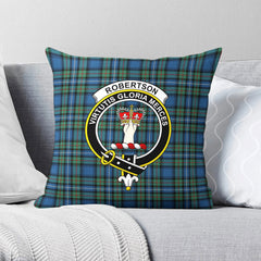 Robertson Hunting Ancient Tartan Crest Pillow Cover