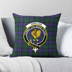 Sinclair Hunting Modern Tartan Crest Pillow Cover