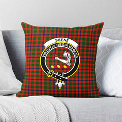 Skene Modern Tartan Crest Pillow Cover