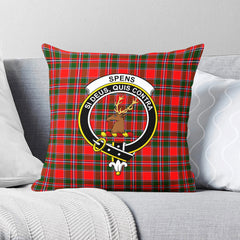 Spens (or Spence) Tartan Crest Pillow Cover