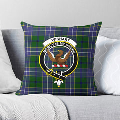 Wishart Hunting Tartan Crest Pillow Cover