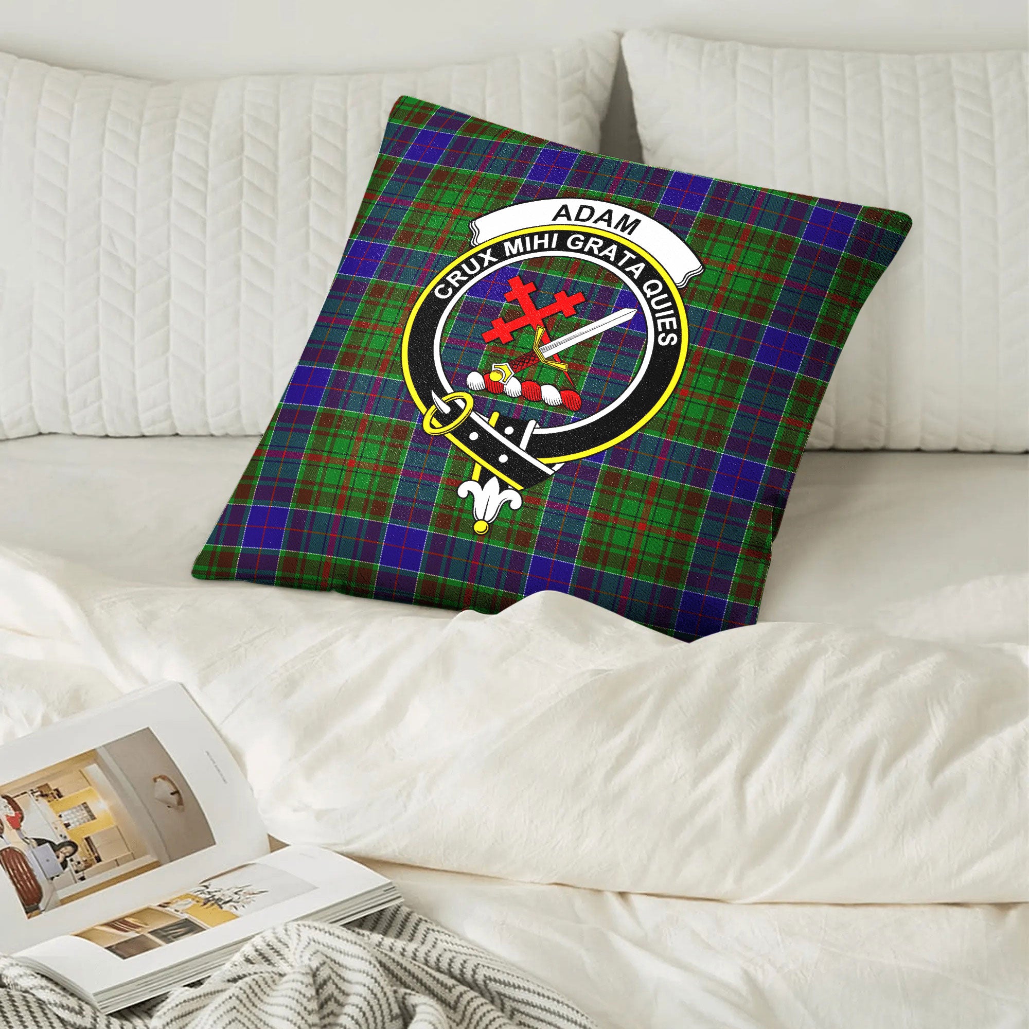 Adam Tartan Crest Pillow Cover