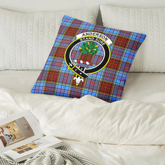 Anderson Modern Tartan Crest Pillow Cover