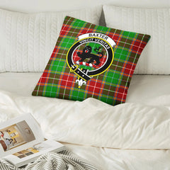 Baxter Modern Tartan Crest Pillow Cover