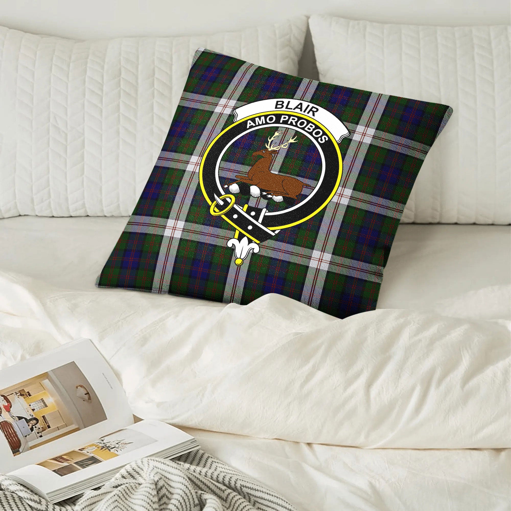 Blair Dress Tartan Crest Pillow Cover