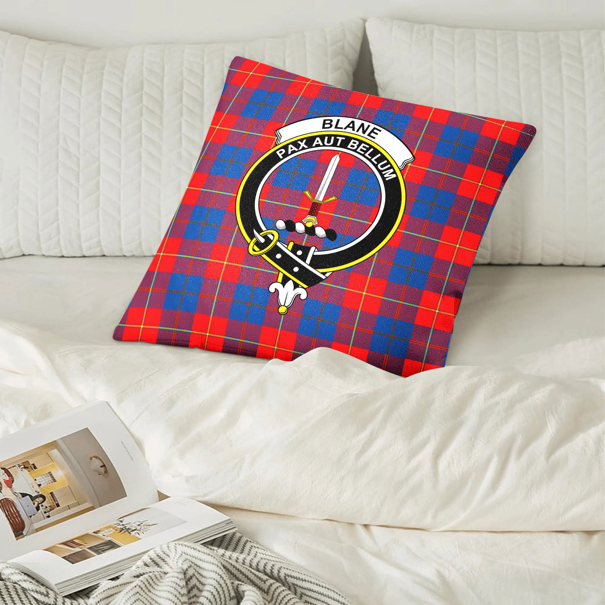 Blane Tartan Crest Pillow Cover