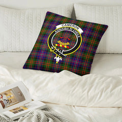 Cameron of Erracht Modern Tartan Crest Pillow Cover