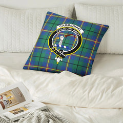 Carmichael Ancient Tartan Crest Pillow Cover