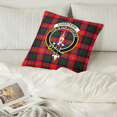 Charteris (Earl of Wemyss) Tartan Crest Pillow Cover