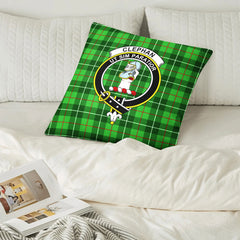 Clephan (or Clephane) Tartan Crest Pillow Cover