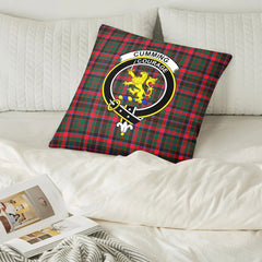 Cumming Hunting Modern Tartan Crest Pillow Cover