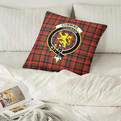 Cumming Hunting Weathered Tartan Crest Pillow Cover