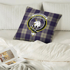 Cunningham Dress Blue Dancers Tartan Crest Pillow Cover