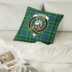 Duncan Ancient Tartan Crest Pillow Cover