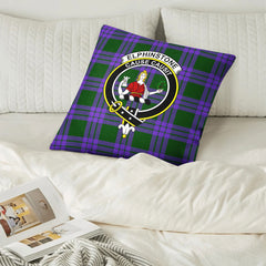 Elphinstone Tartan Crest Pillow Cover