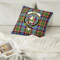 Glass Tartan Crest Pillow Cover