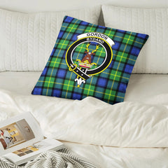 Gordon Old Ancient Tartan Crest Pillow Cover