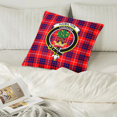 Hamilton Modern Tartan Crest Pillow Cover