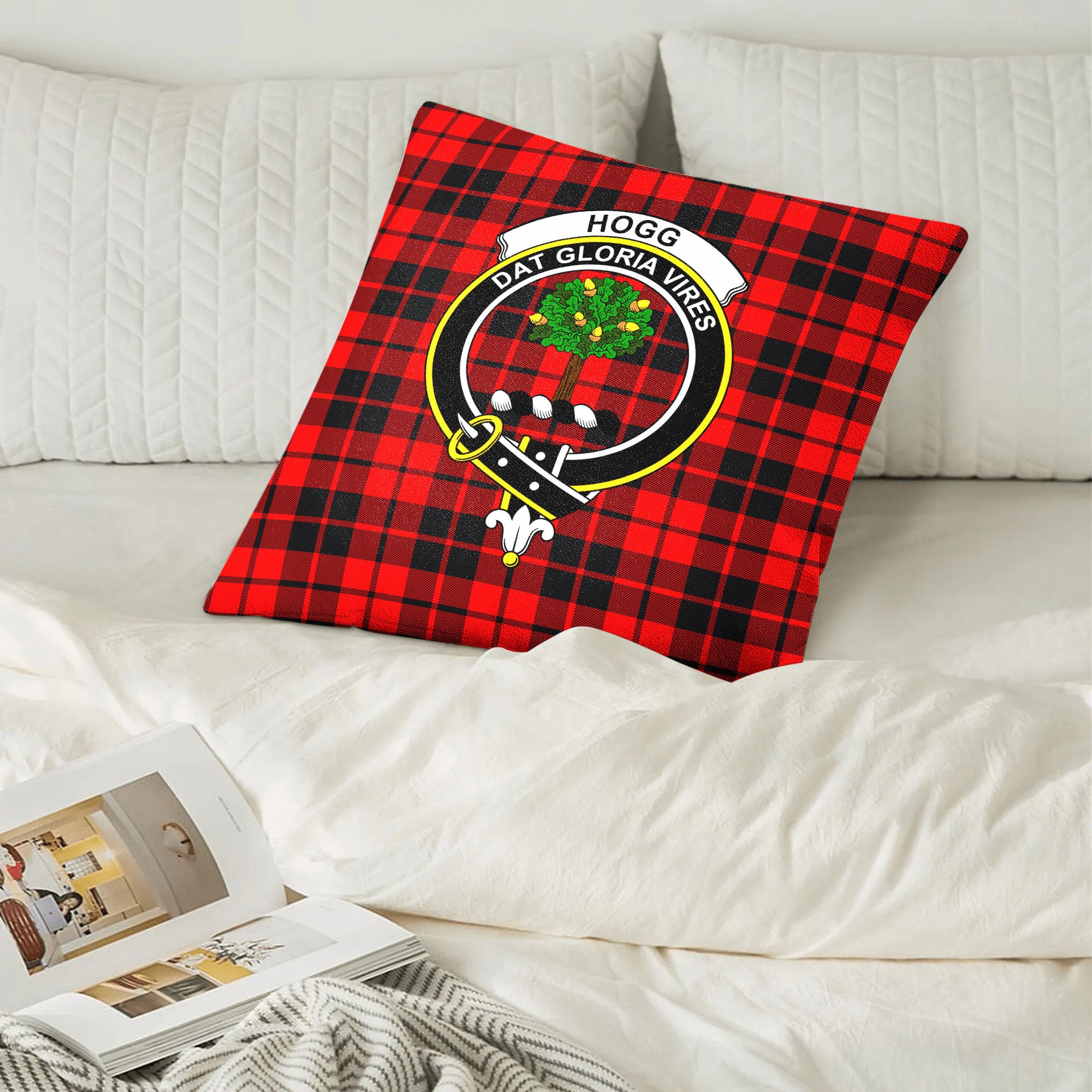 Hogg Tartan Crest Pillow Cover